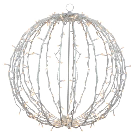 23" Warm White LED Lighted Christmas Hanging Ball Decoration By Northlight | 23" x 20" | Michaels®